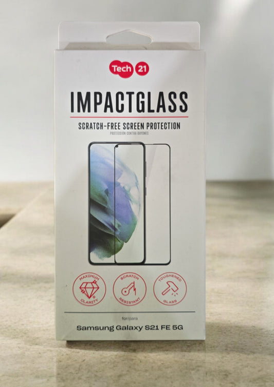 Tech21 ImpactGlass Scratch-Free Screen Protection for Samsung Galaxy S21 FE 5G