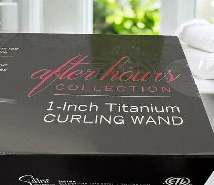 Sultra After Hours Collection 1 Inch Titanium Clipless Styling Curling Wand PRO
