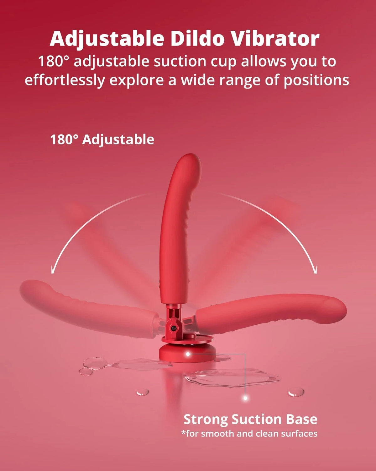 LOVENSE Mission 2 - Dildo Machine - Adjustable 180° Suction Cup Dildo