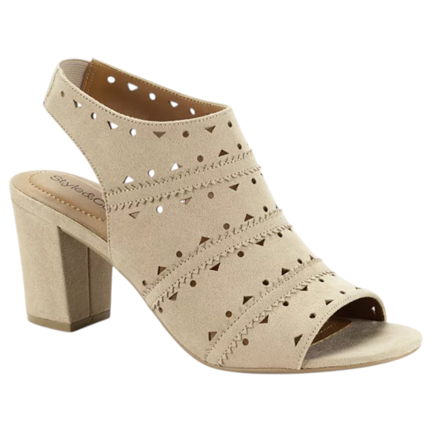 Style & Co Women's Peggyy Peep-Toe Sandals | Papyrus (Cream) |