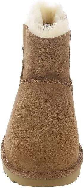 Authentic UGG brand Women's Mini Bailey Zip - Chestnut - Soft Ankle Boots Sz 11
