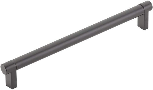 Emtek 84056.RECUS19 Select Smooth Cabinet Pull | Flat Black | 8 inch