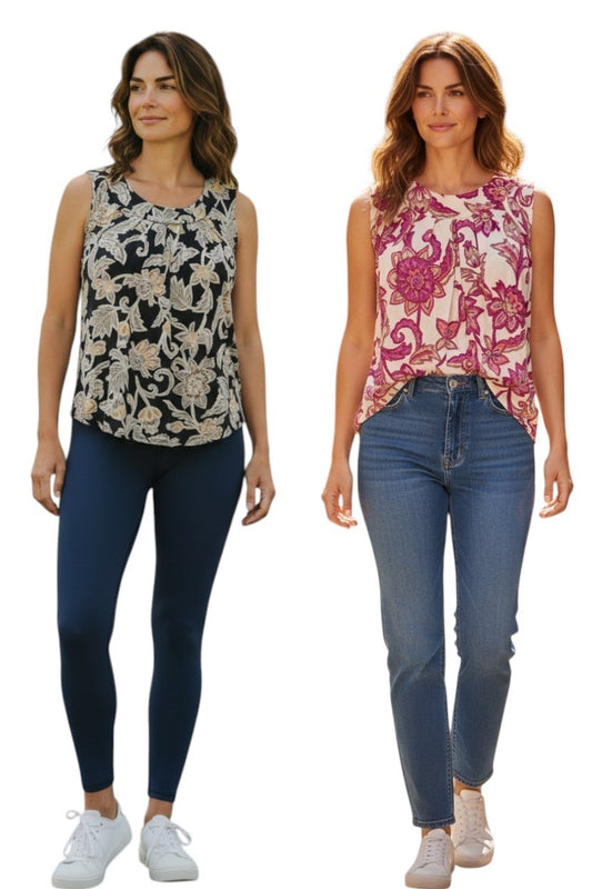 Women's Croft & Barrow® Pleated Tank Top