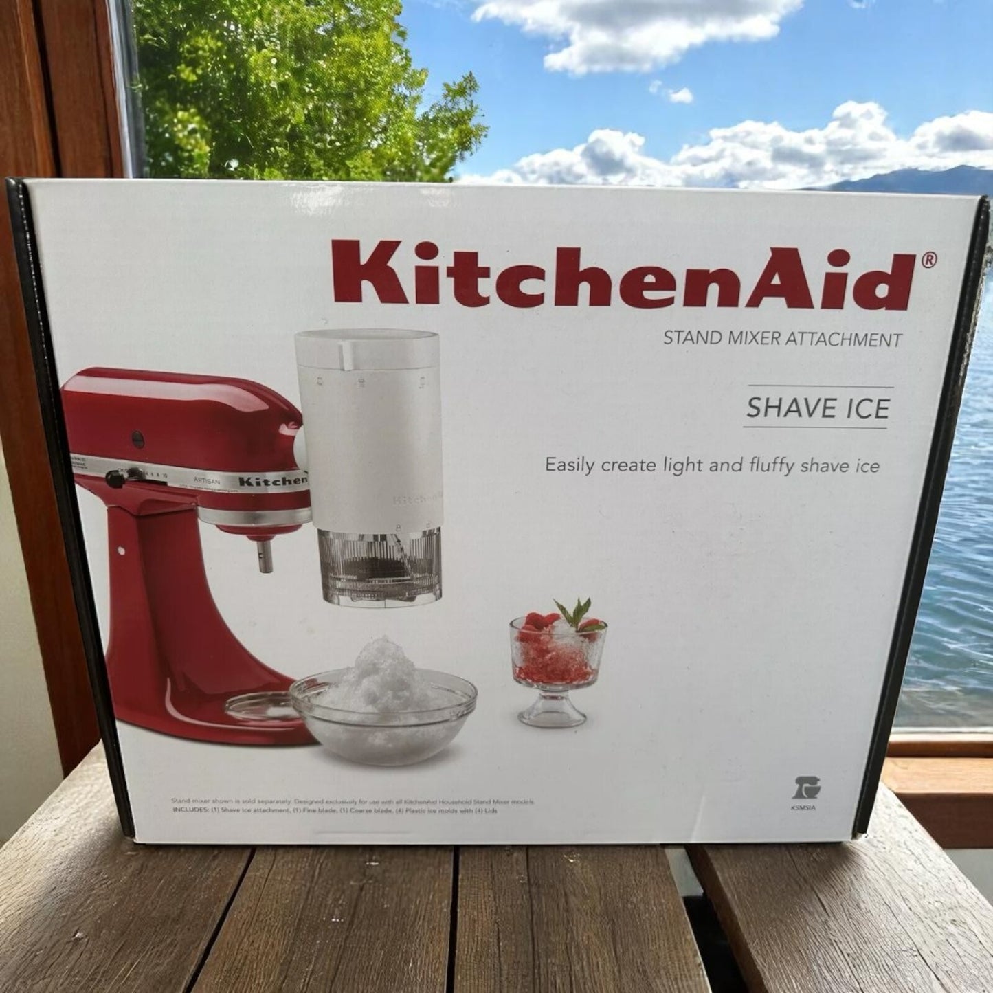 KitchenAid Shaved Ice Snow Cone Maker Attachment for all KitchenAid Mixers White