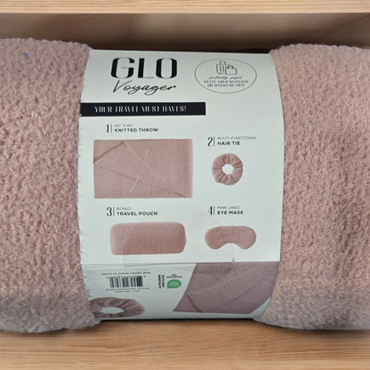 Glo Voyager 4 Piece Travel Kit, Pink