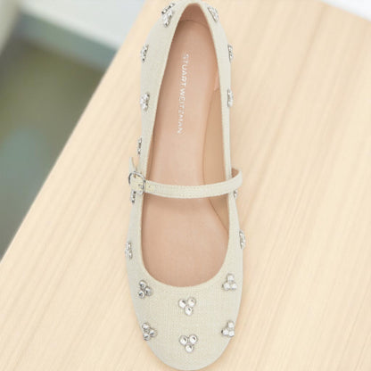 Stuart Weitzman Shoes, Pearl Dancer, Sofia 50 Stretch, Tammy Crystal Mary Jane