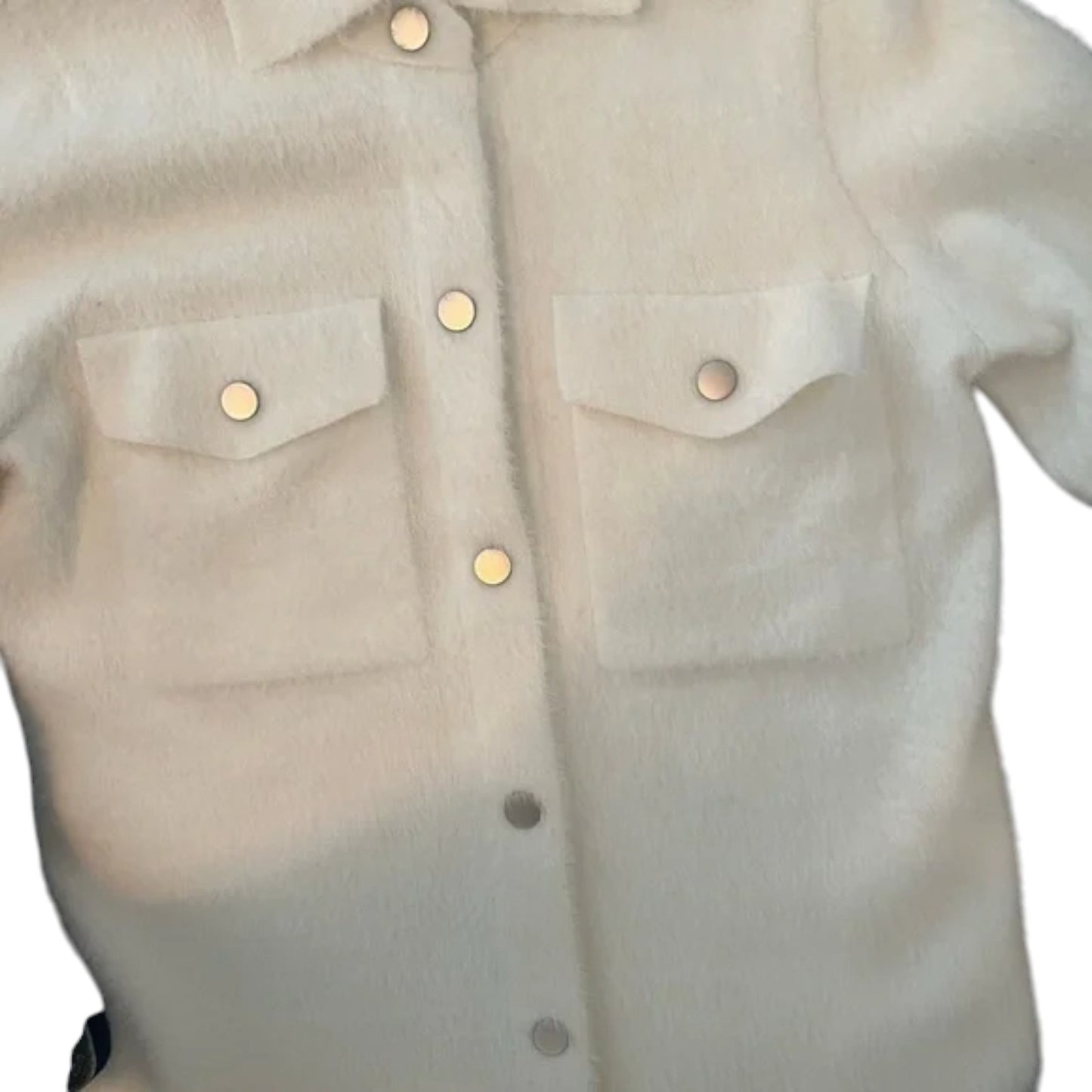New Rachel Zoe White Teddy Jacket Classic Style | XS