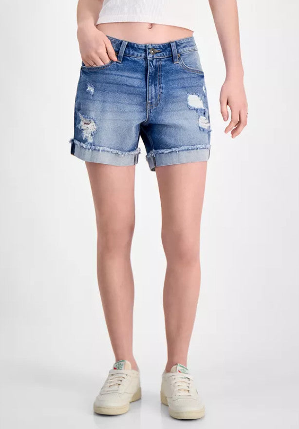 Celebrity Pink  Shorts Frayed, Hi-Rise, Mid-Rise, Bermuda, Light Heart, Stepper