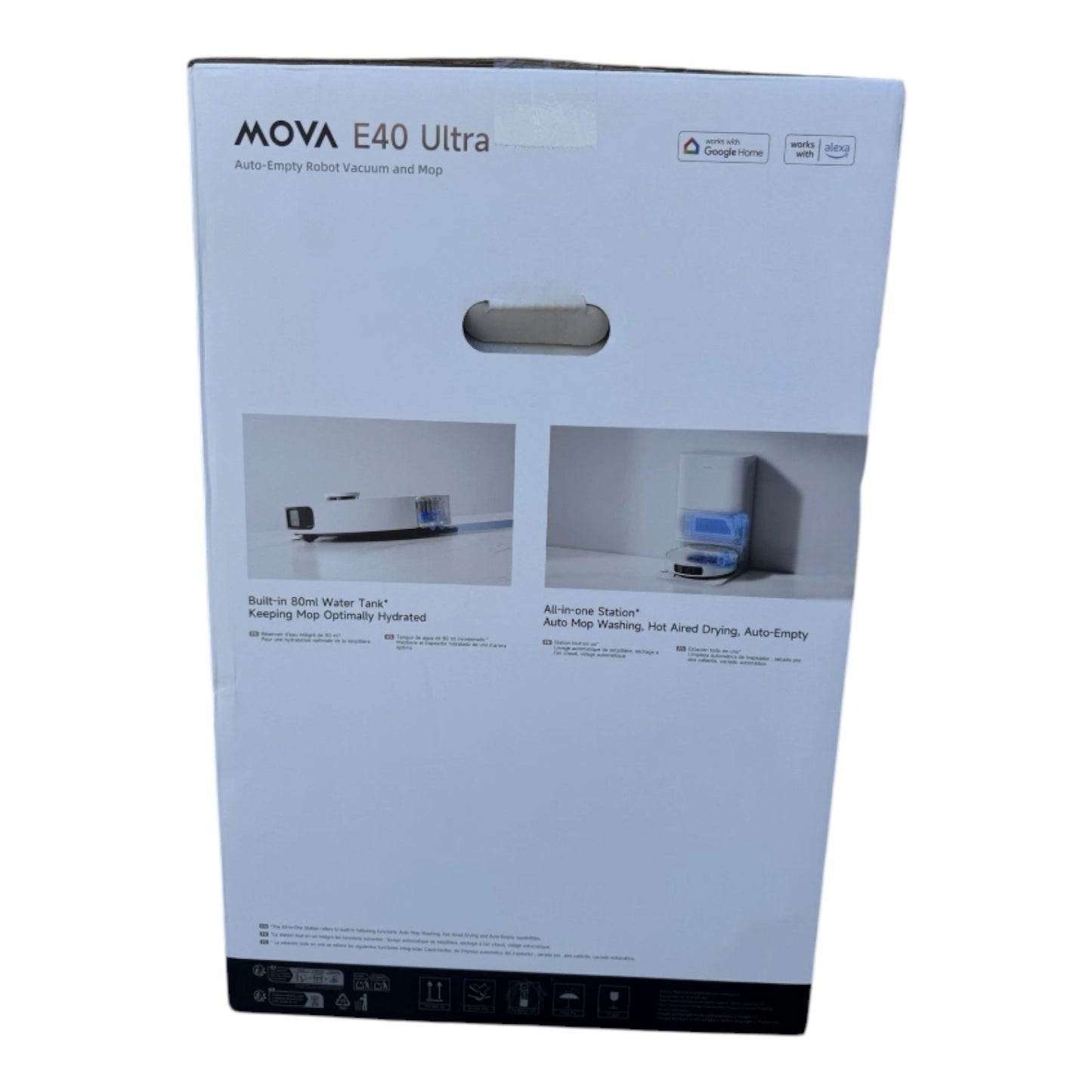 Mova E40 Ultra Vacuum and Mop Robot with Automatic Emptying 19,000Pa Suction