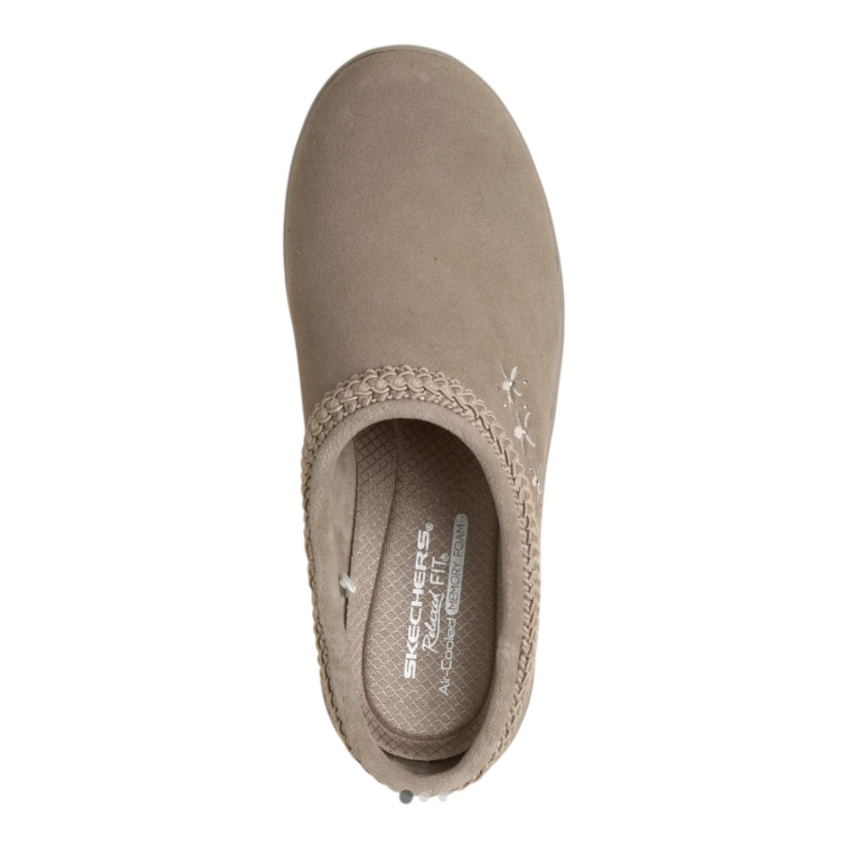 NEW WOMENS SKECHERS RELAXED FIT EASY GOIN SOFT CHARM SUEDE Clogs AUTHENTIC