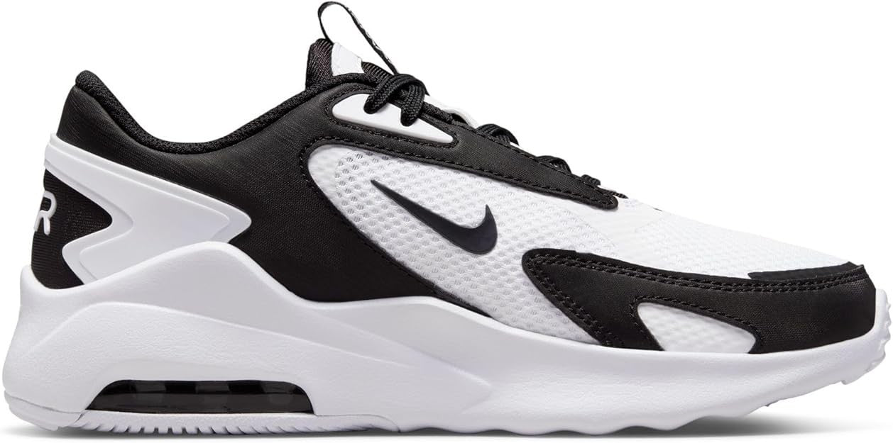 Women's Nike Air Max Bolt CU4152-101 White Black Low Top Mesh Sneakers - SZ 7