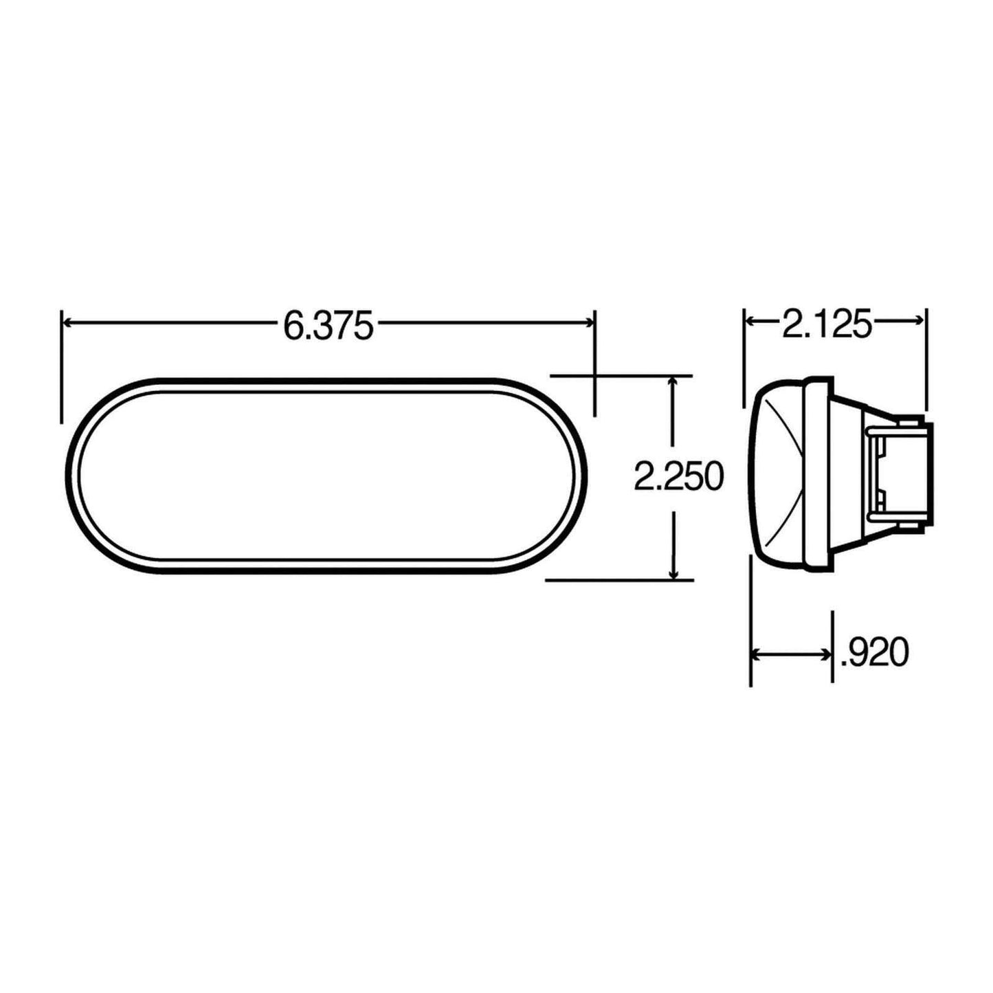 Trucklite 60284C 60 SERIES ECONOMY LAMP