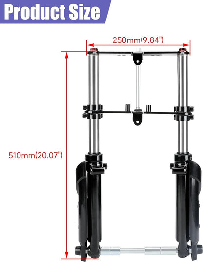 Mini Bike Front Fork Suspension Kit Replacement for Monster Mega Moto MMB80 MMB1
