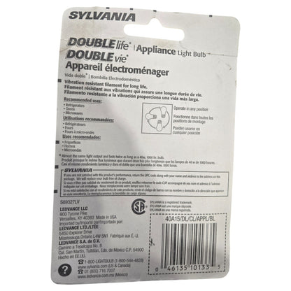 Sylvania 40W A15 Daylight Incandacsent Ceiling Fan Refrigerator Light Bulb