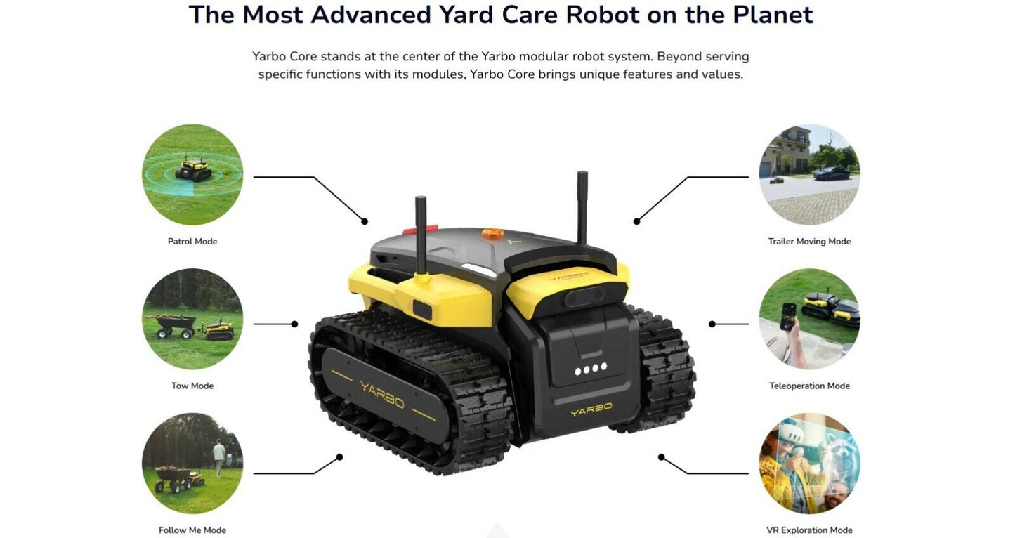 YARBO Intelligent Multi-Functional Yard Robot, Blower, Snow Blower, Lawn Mower