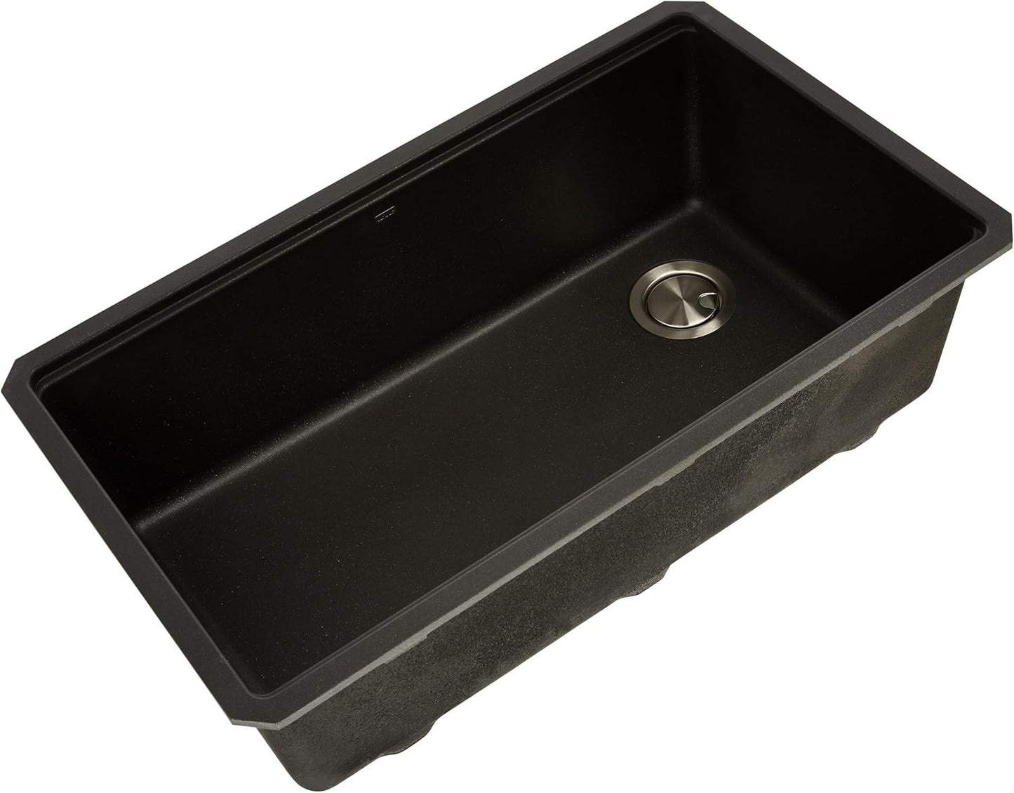 KRAUS Bellucci 32” Undermount Workstation Granite Black Kitchen Sink KGUW2-33MBL