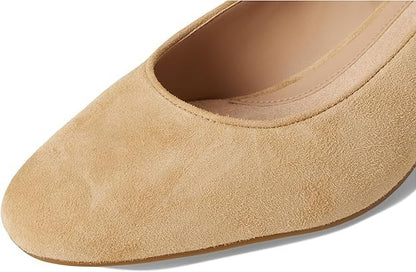 COLE HAAN Goto Shayla Block Heel Pump Women's Size US 9.5 B - Tuscan Sand