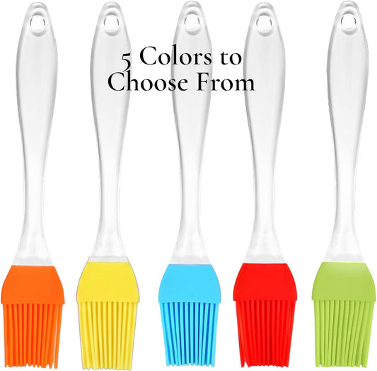 Norpro Flat Silicone Bristle Head Sauce Basting Brush - Multiple Colors
