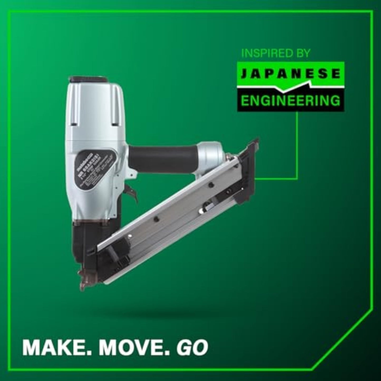 Metabo HPT NR65AK2SM 36° 2-1/2" Strap-Tite Metal Connector Strip Nailer New