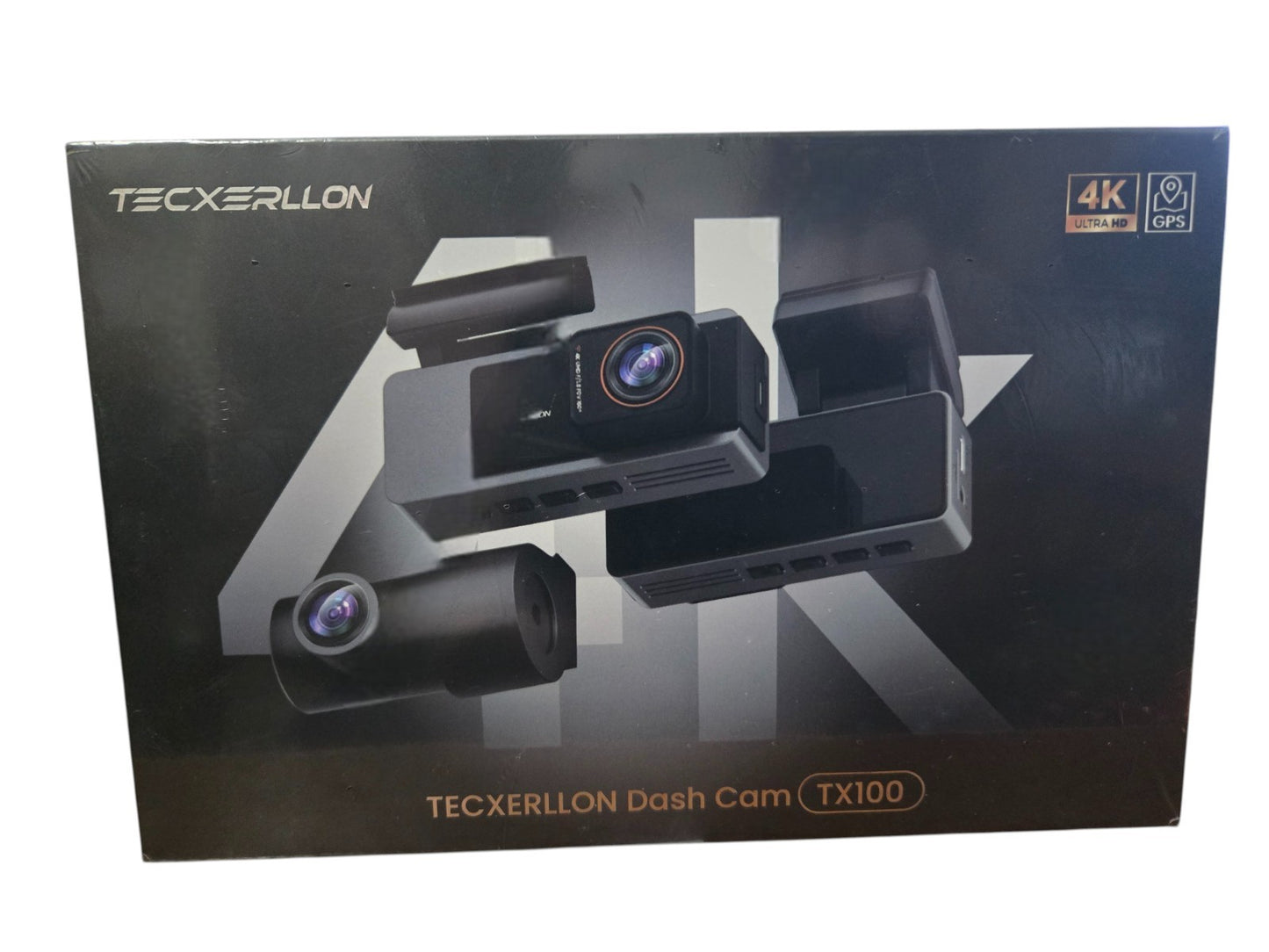 TECXLERON Dash Cam Front and Rear, 4K Dual Dash Cam, Dash Camera for Cars wit...