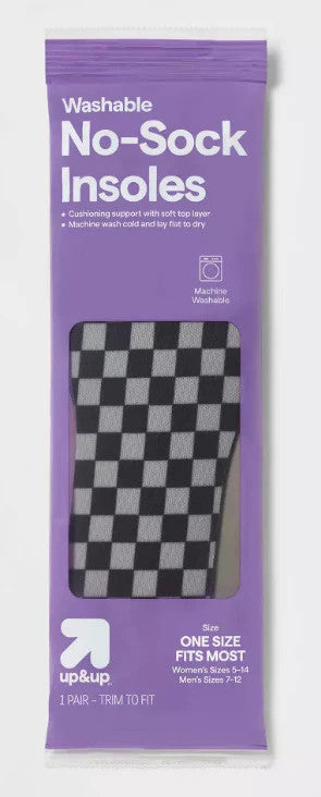 Flat Socks Insoles Trim To Fit Unisex Sock Substitute No Slip Stink or Show