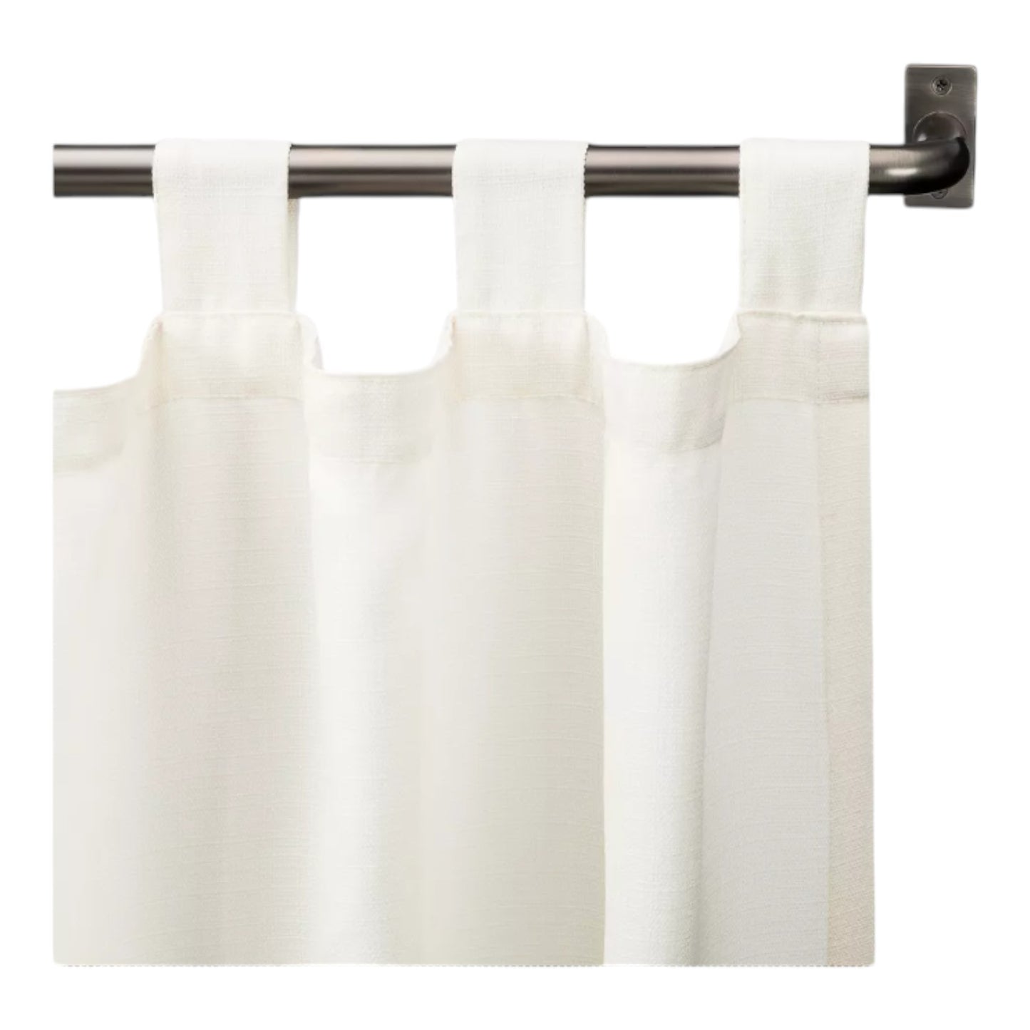 Wrap Around Curtain Rods Black, Blackout Heavy Duty Curtain Pole for Windows ...
