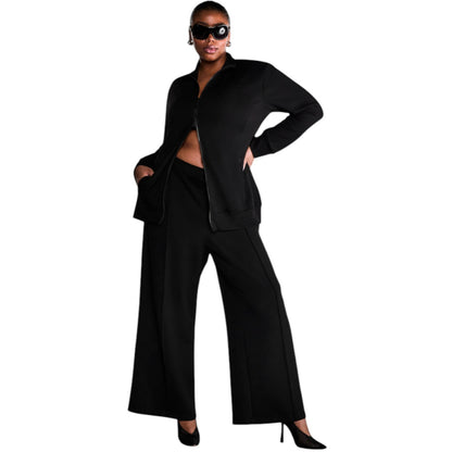 Victoria s Secret VSX Featherweight Knit Wide-Leg Pant, MED