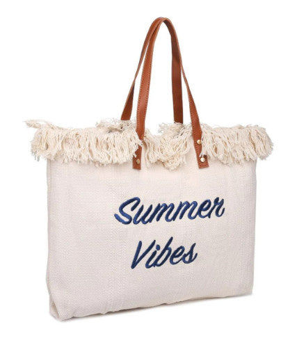 Urban Expression Summer Vibe Big Tote Beach Bag - Women's Summer Tote Bag