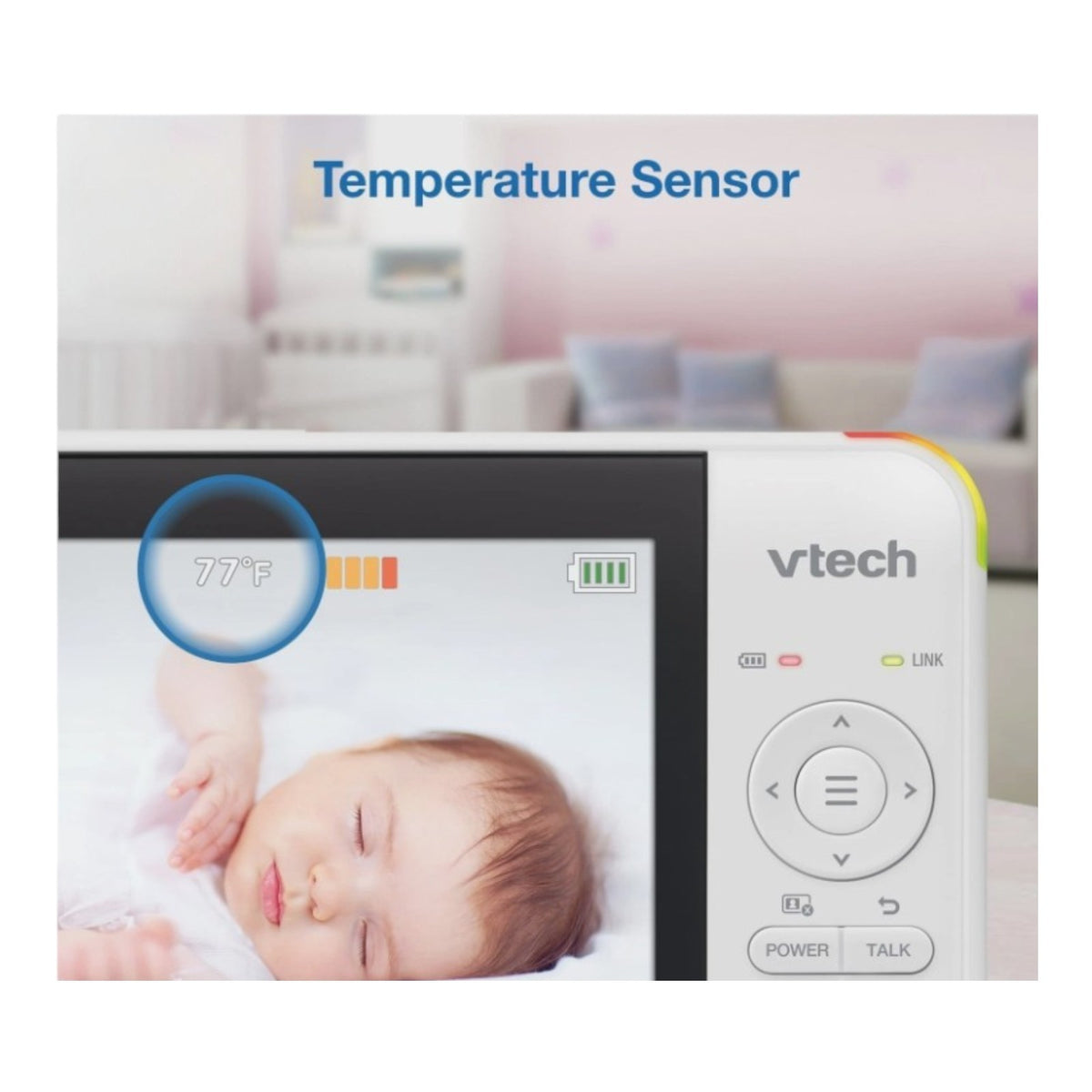 VTech VM5267 5" Digital Video Baby Monitor w Pan & Tilt Camera - 1000 Feet Range