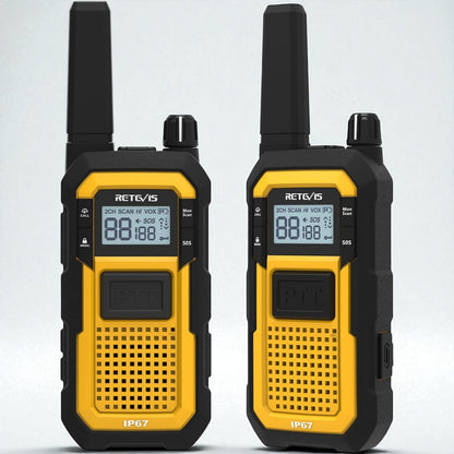 Retevis RB48 Plus GMRS Waterproof Heavy Walkie Talkie Long Range 2 Way Radio x 2