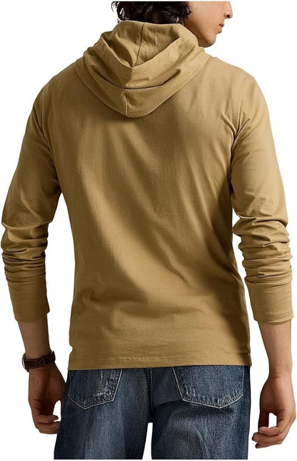 Polo Ralph Lauren Men's Jersey Hooded T-Shirt, Cafe Tan