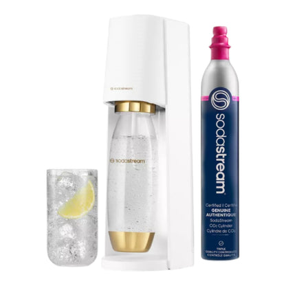 SodaStream Special Edition Terra Gold & White 1L Bottle Sparkling Water Maker