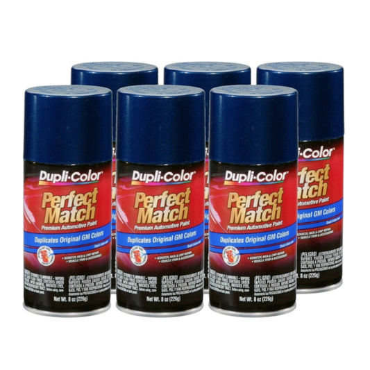 Duplicolor BGM0506 (6-Pack), Aerosol Paint for GM 39 WA9792, Metallic Indigo