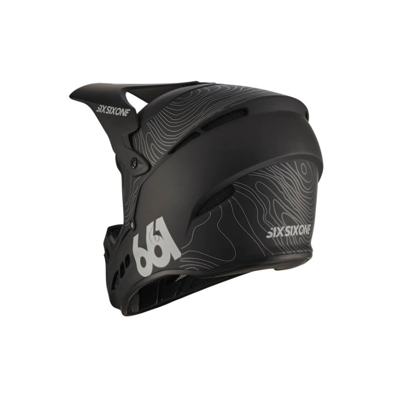 661 Reset Full Face Helmet Contour Black - Dirt Bike Helmet - Skate Helmet - XS