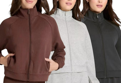 Women Airy Sleek Ribbed Full Zip Jacket - All In Motion