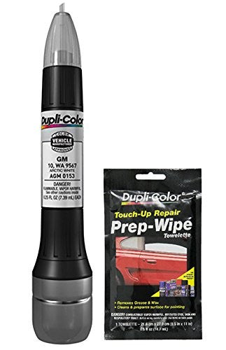 Dupli-Color AGM0153 Arctic White Exact-Match Scratch Fix All-in-1 Touch-Up Pain