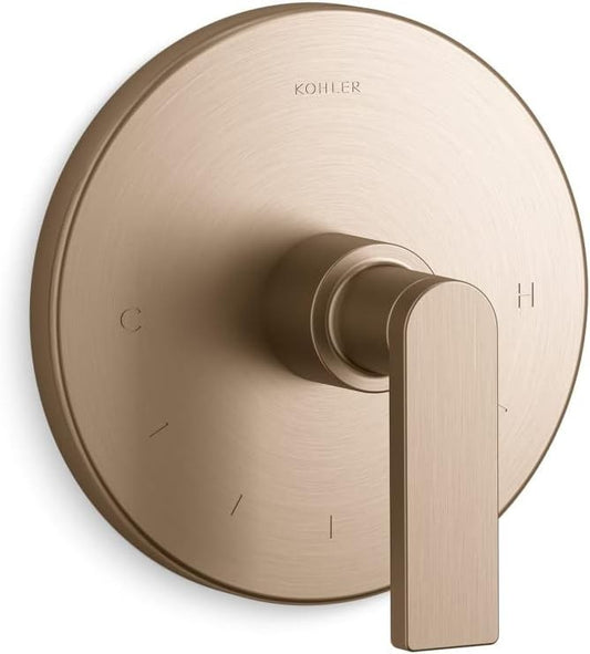 KOHLER T73133-4-BV COMPOSED™ THERMOSTATIC VALVE TRIM, Vibrant Brushed Bronze