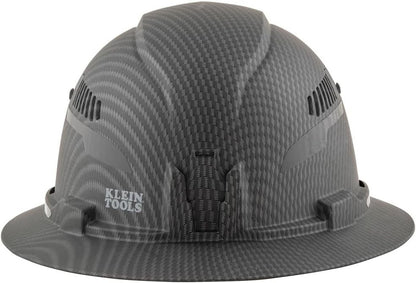 Klein Tools 60347 Hard Hat, Vented Full Brim, Class C, Premium KARBN Pattern