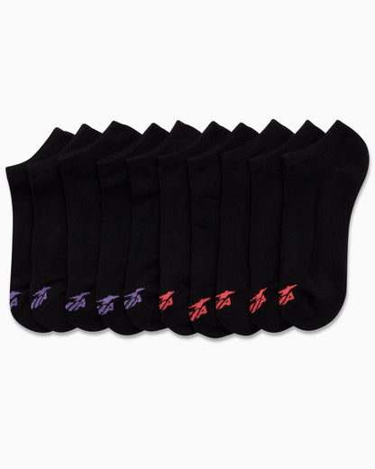 Avia Women's Low Cut Athletic Socks 10 Pack Cushioned Ankle Running Socks