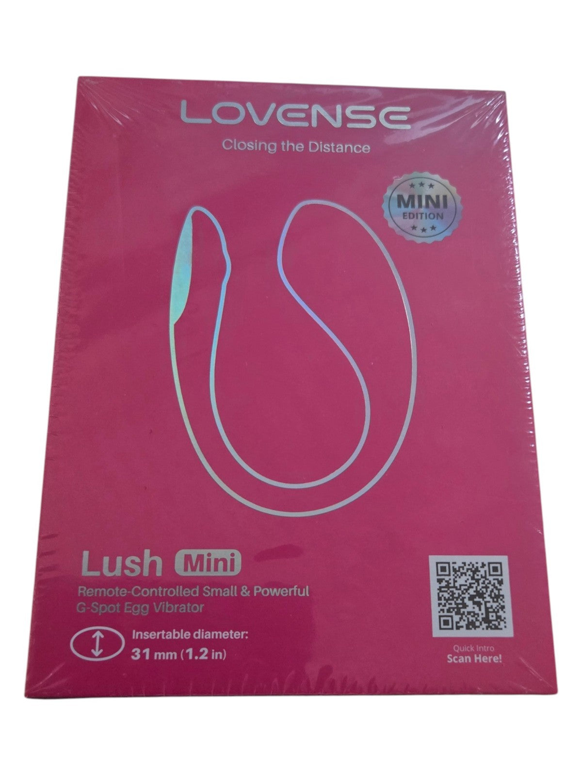 LOVENSE Lush Mini Remote Control Wearable G-spot Egg Vibrator for Women LED