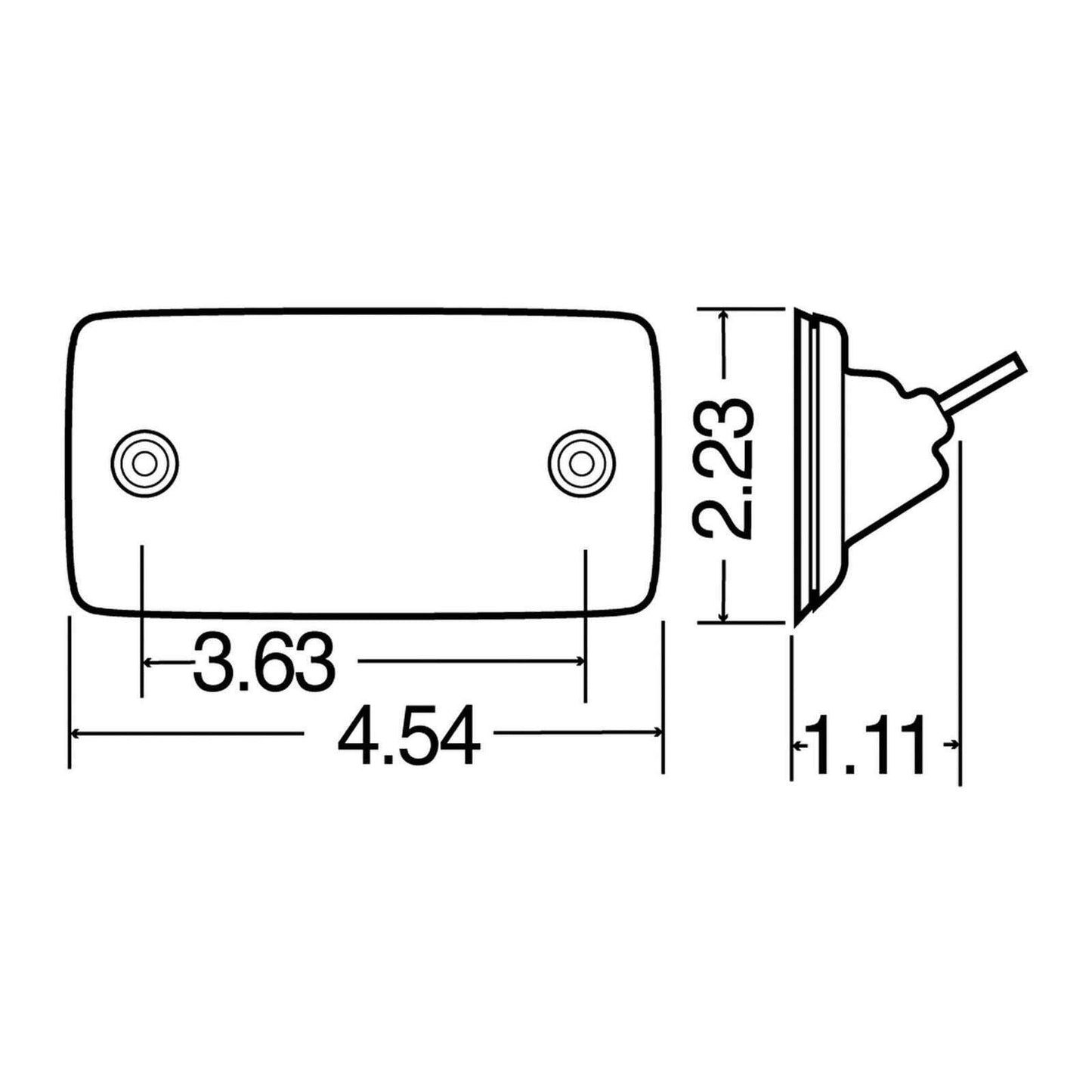 Truck-Lite 25750Y Flush Mount