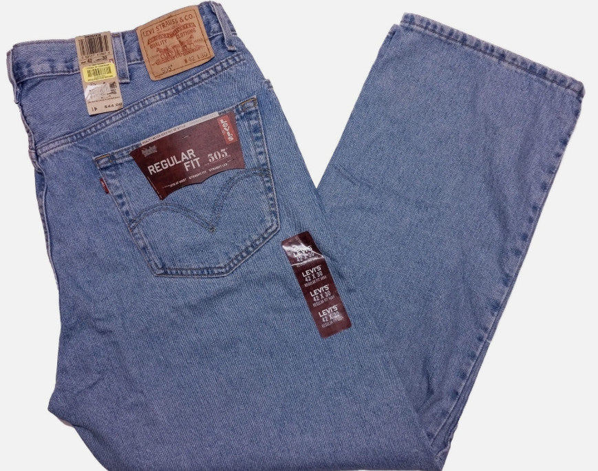 LEVI'S 505 Men's Denim Jeans 005054834 Light Blue Wash ~ Fits 38 x 29