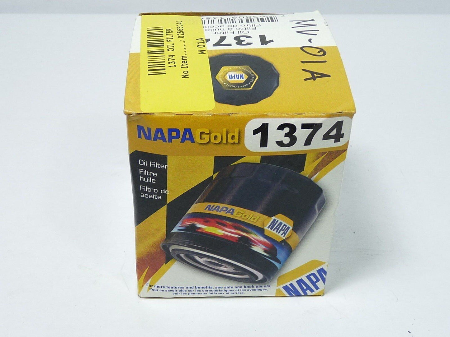 Napa FILTERS 1374 385PSI Burst Pressure, 2/20=6/20 BETA Ratio, Spin ON Oil Filt