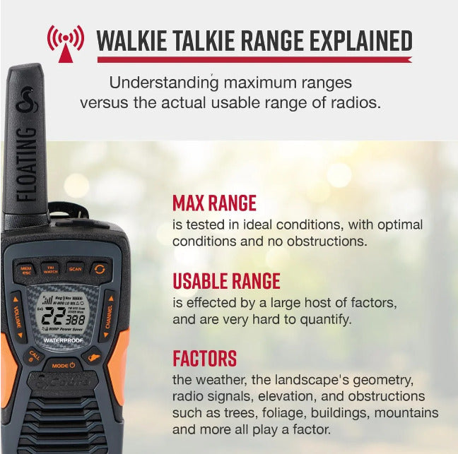 COBRA (ACXT 1037R FLT) Rugged Outdoor Two-Way Radios