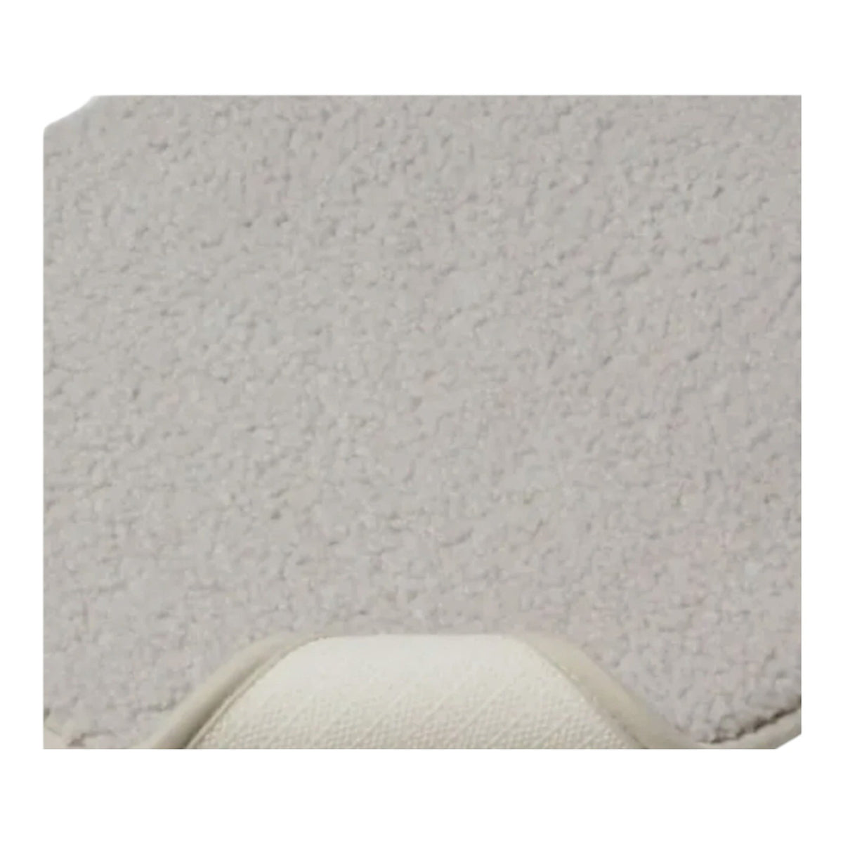 Light Gray Boucle Memory Foam Bath Rug, 17" X 24"
