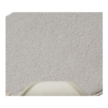 Light Gray Boucle Memory Foam Bath Rug, 17" X 24"