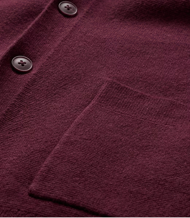 Gap Cashsoft Pocket Cardigan Dark Maroon - Size Large