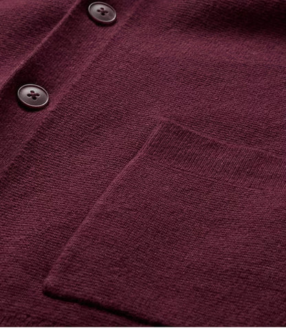 Gap Cashsoft Pocket Cardigan Dark Maroon - Size Large