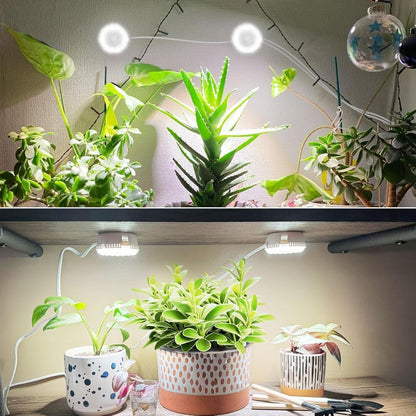 Grow Lights for Indoor Plants Full Spectrum, 2 Pack Puck Grow Lights, 150 Wat...