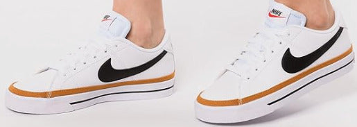 Nike Court Legacy Next Nature Women Shoe Wht/Blk/Desert Ochre - SZ 7 - DH3161100